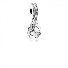 Pandora Best Friends Forever Dangle Charm-Clear Jewelry 791949CZ