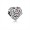Pandora Opulent Heart-Orchid & Clear Jewelry 791964CZO