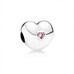 Pandora Jewelry Steady Heart Clip-Pink Jewelry 791981PCZ