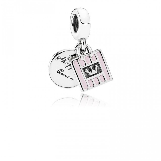 Pandora Shopping Queen Dangle Charm-Soft Pink Enamel 791985EN40 Jewelry
