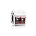 Pandora Santas Home Charm-White & Translucent Red Enamel 792003ENMX