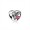 Pandora Struck By Love-Magenta Enamel & Clear Jewelry 792039CZ