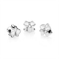 Pandora Orchid Charm-White Enamel & Orchid Jewelry 792074EN12