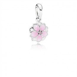 Pandora Magnolia Bloom Charm-Pale Cerise Enamel & Pink Jewelry 792086PCZ