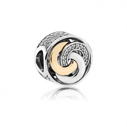 Pandora Interlinked Circles Charm-Clear Jewelry 792090CZ