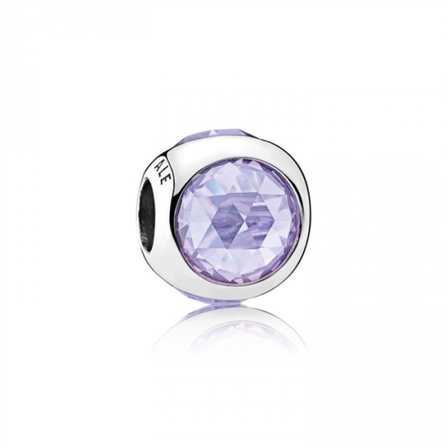 Pandora Radiant Droplet Charm-Lavender Jewelry 792095lcz