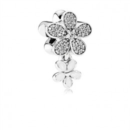 Pandora Dazzling Daisy Duo-White Enamel & Clear Jewelry 792098CZ