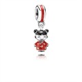 Pandora Chinese Doll Dangle Charm-Red & Black Enamel 791431ENMX Jewelry