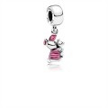 Pandora Disney-Piglet Dangle Charm-Transparent Cerise Enamel 792134EN117