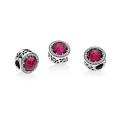 Pandora Disney-Belles Radiant Rose Charm-Cerise Crystals & Cubic Zirconia