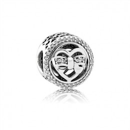 Pandora Loving Ties Charm-Clear Jewelry 792146CZ