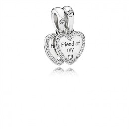 Pandora Hearts of Friendship Pendant Charm 792147CZ Jewelry