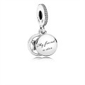 Pandora Friendship Star Dangle Charm-Silver Enamel & Clear Jewelry 792148EN23
