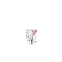 Pandora Pink LOVE Petite Charm 792161PCZ Jewelry
