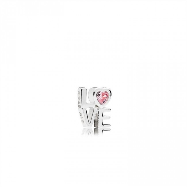 Pandora Pink LOVE Petite Charm 792161PCZ Jewelry