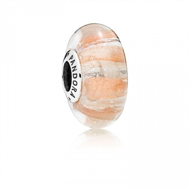 Pandora Shimmering Stripe Murano Glass Charm 796248 Jewelry