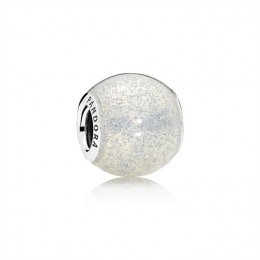 Pandora Glitter Ball Charm-Silvery Glitter Enamel 796327EN144 Jewelry
