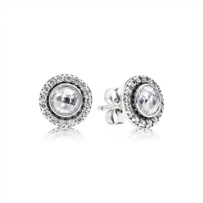 Pandora Brilliant Legacy Stud Earrings-Clear Jewelry 290553CZ
