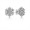 Pandora Snowflake Stud Earrings-Clear Jewelry 290589CZ Jewelry