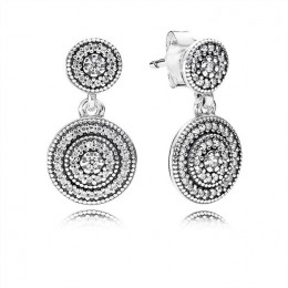 Pandora Radiant Elegance Drop Earrings-Clear Jewelry 290688CZ