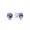 Pandora February Droplets Stud Earrings-Synthetic Amethyst 290738SAM
