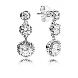 Pandora Eternal Elegance Drop Earrings-Clear Jewelry 290742CZ