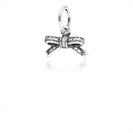 Pandora Sparkling Bow Pendant-Clear Jewelry 390357CZ
