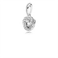 Pandora Sparkling Love Knot Pendant Charm 390385CZ Jewelry