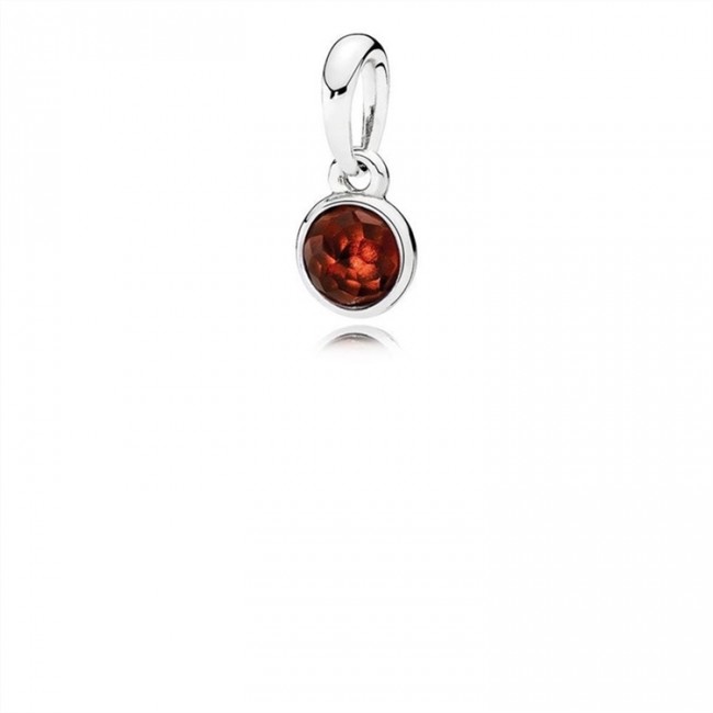 Pandora January Droplet Pendant-Garnet 390396GR Jewelry