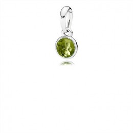Pandora August Droplet Necklace Pendant 390396PE Jewelry
