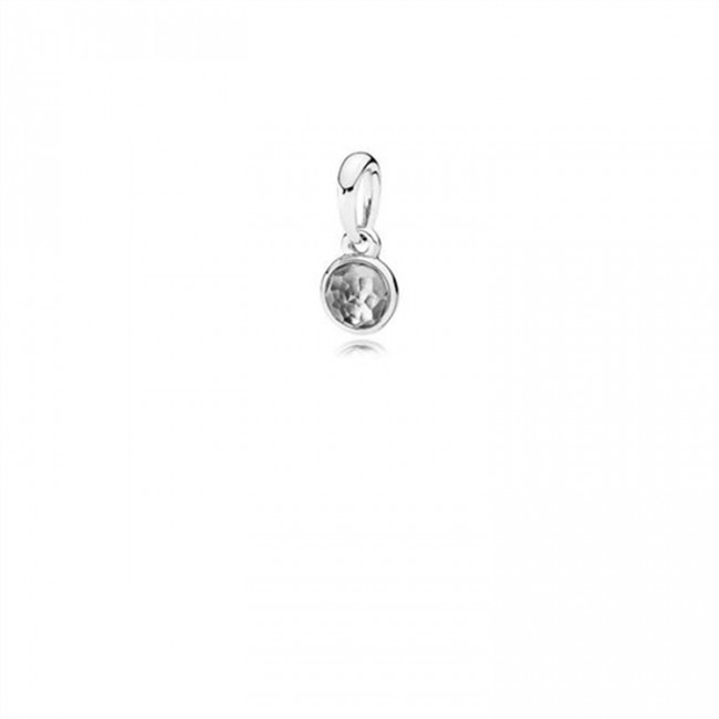 Pandora April Droplet Pendant-Rock Crystal 390396RC Jewelry