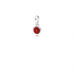 Pandora July Droplet Pendant-Synthetic Ruby 390396SRU Jewelry