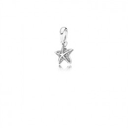 Pandora Tropical Starfish Pendant-Clear Jewelry 390403CZ