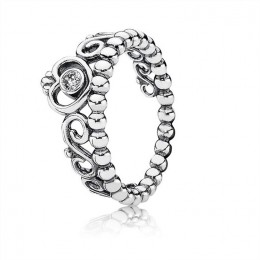 Pandora My Princess Stackable Ring-Clear Jewelry 190880CZ