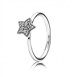 Pandora Star silver ring with cubic zirconia 190891CZ Jewelry