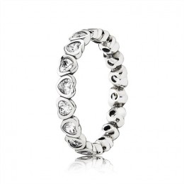 Pandora Forever More Stackable Ring-Clear Jewelry 190897CZ