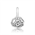 Pandora Silver Rose Ring With Clear Cubic Zirconia 190949cz Jewelry