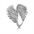 Pandora Majestic Feathers Ring-Clear Jewelry 190960CZ