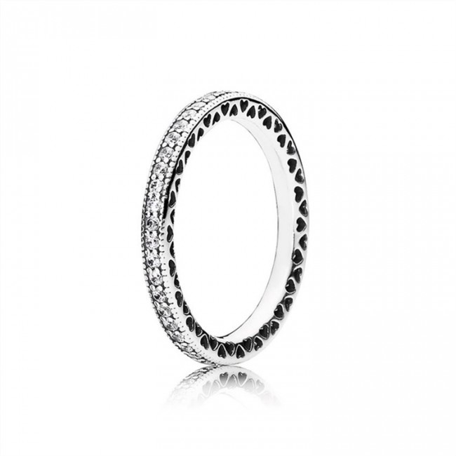 Pandora Hearts of PANDORA Ring-Clear Jewelry 190963CZ