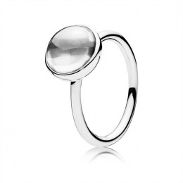 Pandora Poetic Droplet Ring-Clear Jewelry 190982CZ