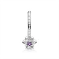 Pandora Forget Me Not Ring-Purple & Clear Jewelry 190990ACZ