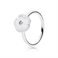 Pandora Luminous Florals Ring-Mother-Of-Pearl & Clear Jewelry 190999