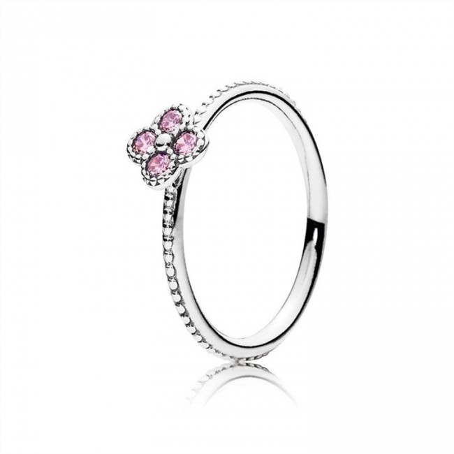Pandora Oriental Blossom Ring-Pink Jewelry 191001PCZ
