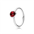 Pandora July Droplet Ring-Synthetic Ruby 191012SRU Jewelry