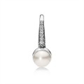 Pandora Elegant Beauty Ring-White Pearl & Clear Jewelry 191018P