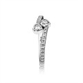 Pandora Forever Hearts Ring-Clear Jewelry 191023CZ
